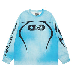Hellstar Long Sleeve Shirts Hip-hop loose oversize