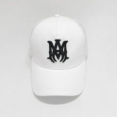 Amiri Hat Peaked Cap Sunshade Beach Casual Hat Adjustable Metal Lock Baseball Cap