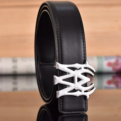 Amiri Belt Black plain texture