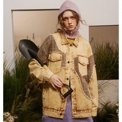 Unisex Jacket Vintage Denim Jacket Loose Jacket