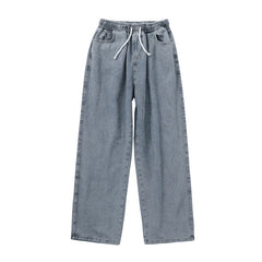 Men Jeans Loose Straight Wide Leg Pants