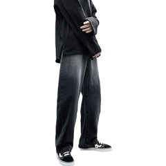 Men Jeans Spring and Autumn Jeans Straight-Leg Trousers