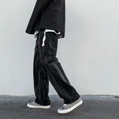 Men Jeans Loose Straight Straight-Leg Wide-Leg Pants