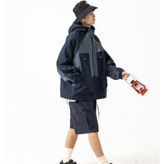 Unisex Jacket Vintage Hooded Hooded Jacket Outdoor Jacket Coat