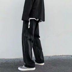 Men Jeans Loose Straight Straight-Leg Wide-Leg Pants