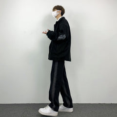 Men Jeans Hip Hop Straight Slimming Loose Jeans