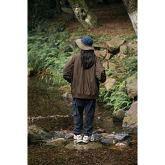 Unisex Jacket Vintage Overalls Jacket Loose Lapels Jacket