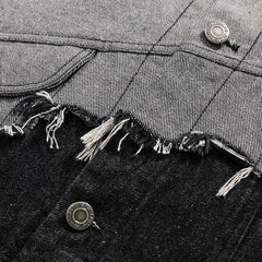 Unisex Jacket Denim Jacket Loose Lapels Denim Coat