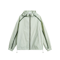 Unisex Jacket Summer Thin Coat Retro Hooded Coat Sun Protection for Men and Women Top