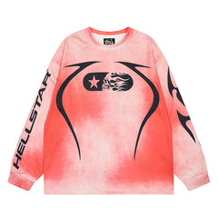 Hellstar Long Sleeve Shirts Hip-hop loose oversize