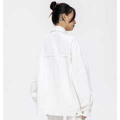 Unisex Jacket Vintage Overalls Jacket Men and Women Couple's Tops Loose Jacket