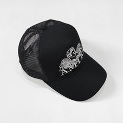Amiri Hat Peaked Cap Sunshade Beach Casual Hat Adjustable Metal Lock Baseball Cap