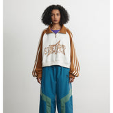 Unisex Jacket Vintage Sports Sweater Jacket Men's and Women's Stand Collar Jacket