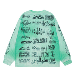 Hellstar Long Sleeve Shirts Hip-hop loose oversize
