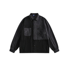 Unisex Jacket Spring and Autumn Retro Patchwork Jacket