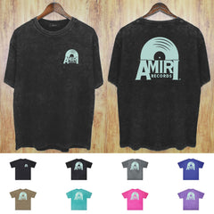 Amiri Washed Distressed T Shirt Printed Trendy Pure Cotton