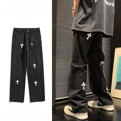 Men Jeans Cross Jeans Men's Summer Loose Trousers