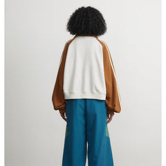 Unisex Jacket Vintage Sports Sweater Jacket Men's and Women's Stand Collar Jacket