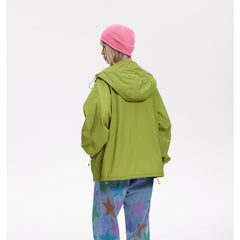 Unisex Jacket Summer Hooded Sports Jacket Men and Women Couple Top