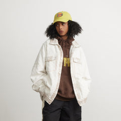 Unisex Jacket Polo Collar Jacket Baggy Coat