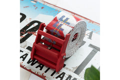 Off White Belt Industrial Style Canvas Embroidery