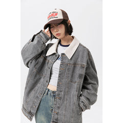 Unisex Jacket Overalls Men and Women Couple Denim Clothes Jacket