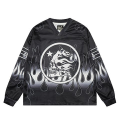 Hellstar Long Sleeve Shirts Hip-hop loose oversize