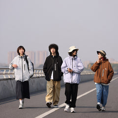 Unisex Jacket Spring and Autumn Mechanical Style Jacket Windproof Tooling Outdoor Jacket Coat