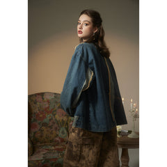 Unisex Jacket Denim Jacket Men's and Women's Spring and Autumn Loose Denim Jacket Denim Coat