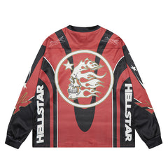 Hellstar Long Sleeve Shirts Hip-hop loose oversize