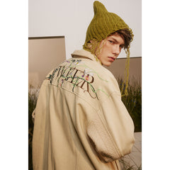 Unisex Jacket Vintage Spring and Autumn Coat Loose Embroidered Jacket