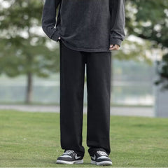 Men Jeans Summer Loose Wide Leg Pants Straight-Leg Trousers