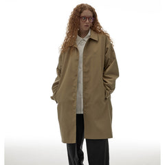 Unisex Jacket Retro Workwear Loose Top Coat