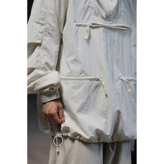 Unisex Jacket Retro Workwear Hooded Jacket Men's Loose Casual Spring and Autumn Coat