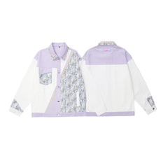 Unisex Jacket Lapel Couple Overalls