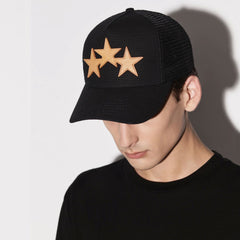 Amiri Hat Peaked Cap Sunshade Beach Casual Hat Adjustable Metal Lock Baseball Cap