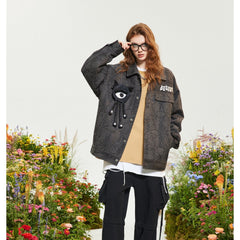Unisex Jacket Casual Jacket for Men and Women Polo Collar Top