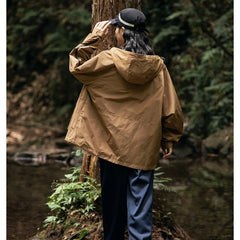 Unisex Jacket Shell Jacket Loose Hooded Coat Men's and Women's Four-Bag Mechanical Style Jacket