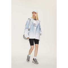 Unisex Jacket Cardigan Hooded Jacket Men and Women Shell Jacket Loose Spring and Autumn Coat