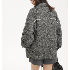 Unisex Jacket Vintage Jacket Loose Lapels Coat