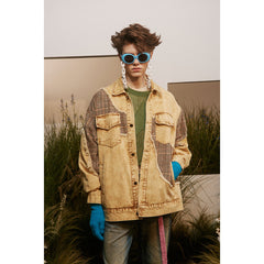 Unisex Jacket Vintage Denim Jacket Loose Jacket