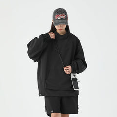 Unisex Jacket Stand Collar Jacket Men's Loose Mechanical Style Outdoor Jacket Coat