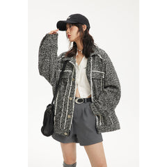 Unisex Jacket Vintage Jacket Loose Lapels Coat