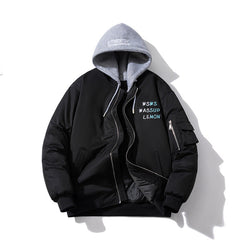 Men Vintage Jackets Vintage Jacket Embroidered Bomber Jacket Padded Baseball Uniform