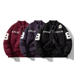 Mens Vintage Jackets Embroidered Baseball Suit Motorcycle Suit Flight Jacket