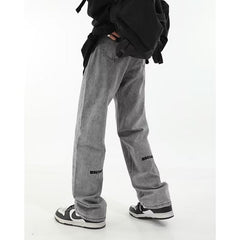 Men Jeans Vintage Jeans Spring Baggy Straight Trousers