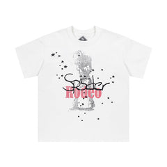 Travis Scott T-Shirt FW24 DAYS BEFORE RODEO Star print pattern short sleeve