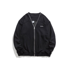 Unisex Jacket Cardigan Sweater Men's and Women's Jacket Boys Spring and Autumn Baggy Coat