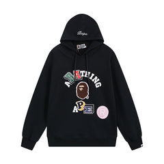 Bathing Ape Hoodie Shark Head Sweater Colored Letter Print Fall/Winter Hooded Jacket