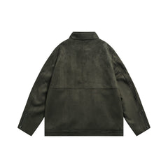 Unisex Jacket Vintage Multi-Pocket Workwear Jacket Top Baggy Coat